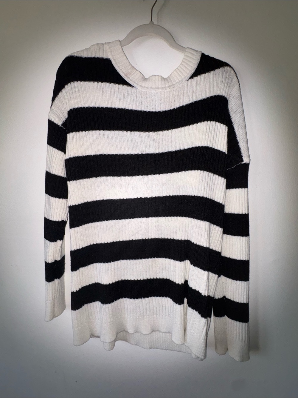 Black & White Striped  Sweater